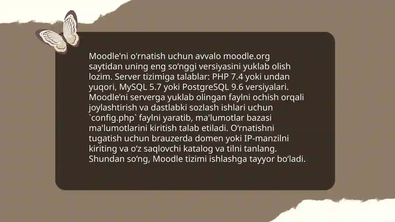 Moodle LMS kurs yaratish va uni sozlash 4