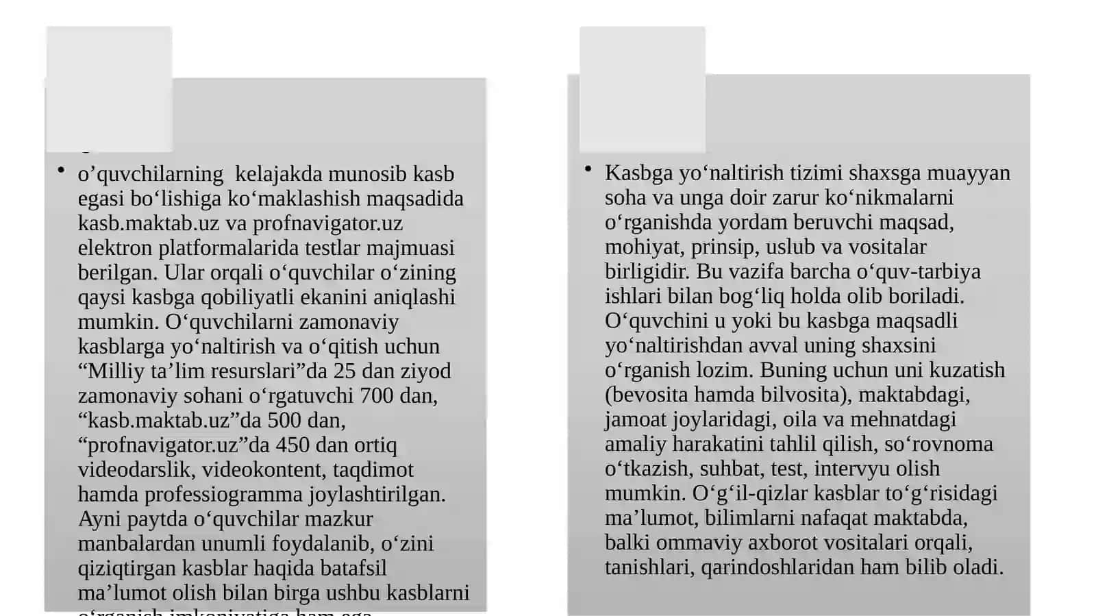 O’quvchilarini Kasbga Yo’naltirib O’qitish Ishlari 4