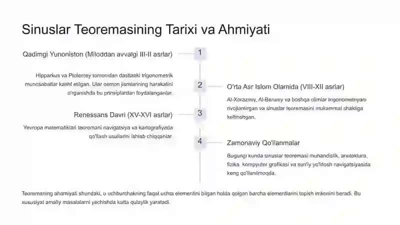 Sinuslar teoremasi 4