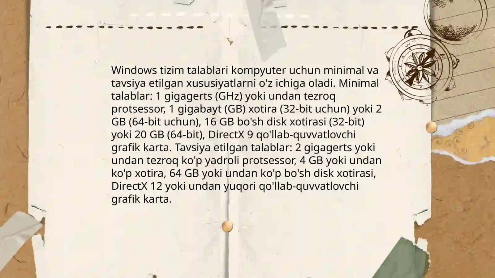 Windows operatsion sistemasin ornatiw 4