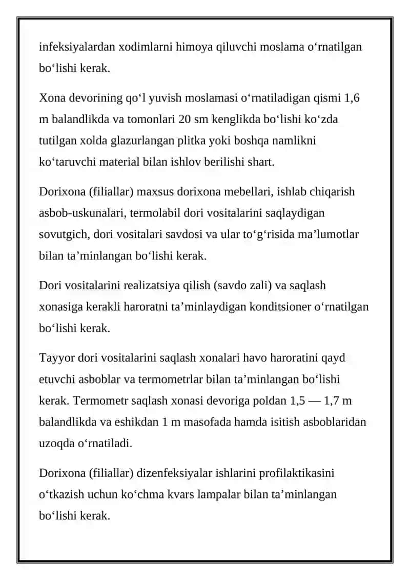 FARMATSEVTIK KORXONALAR VA DORIXONA XONALARI MIKROIQLIMINING AHAMIYATI 4