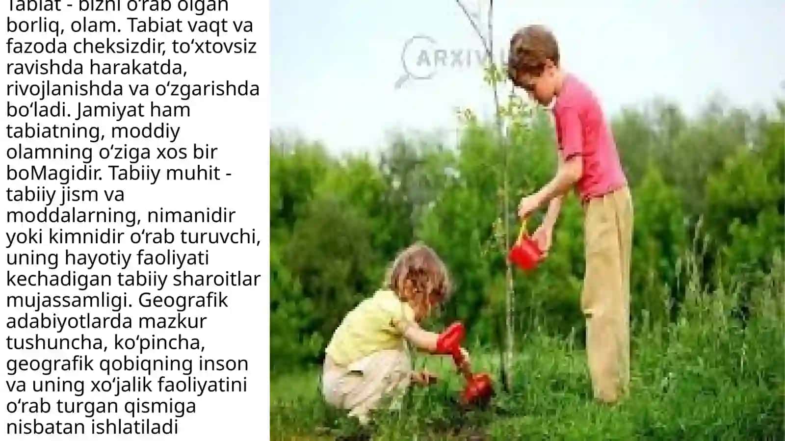 Tabiat bilan tanishtirish metodikasi fanidan taqdimoti 4
