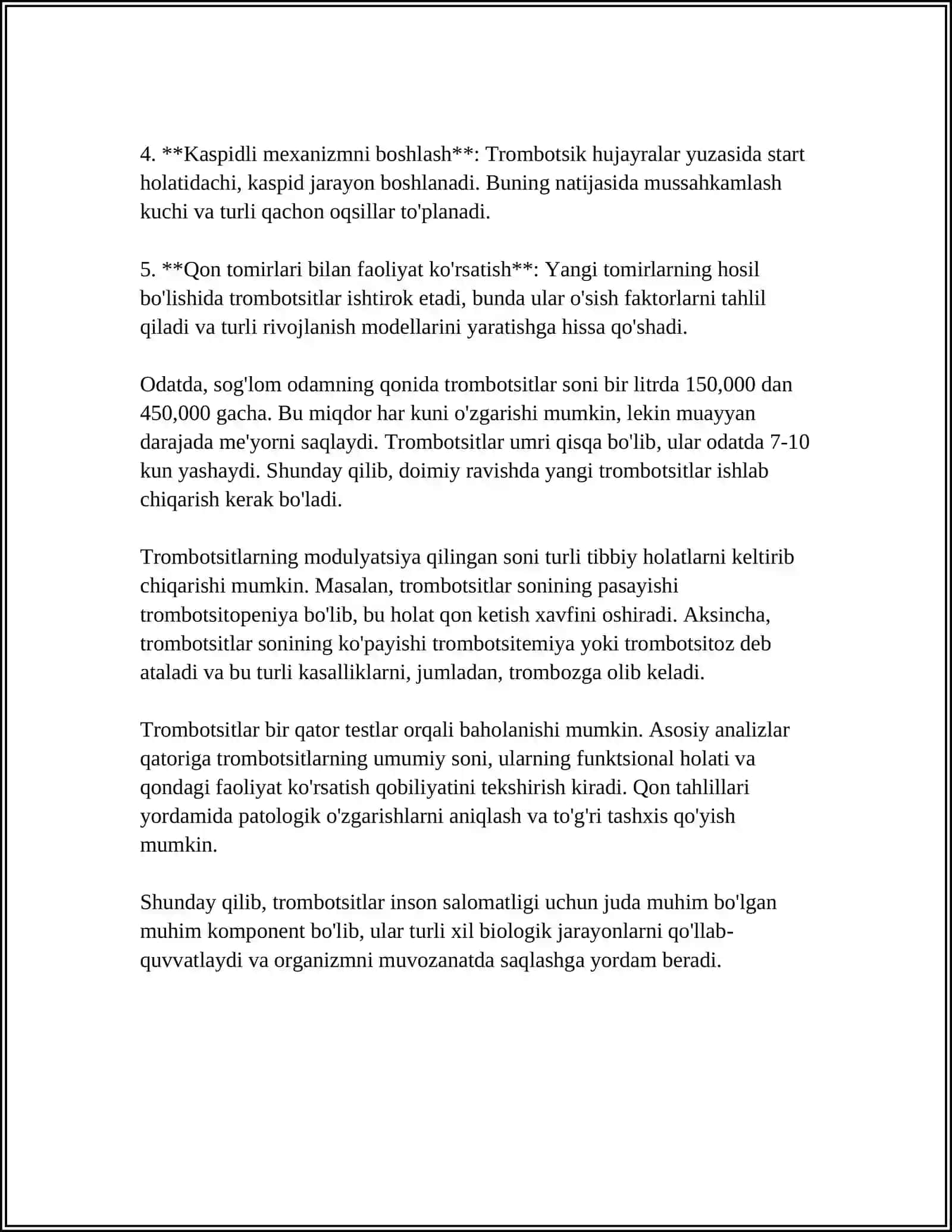 TROMBOTSITLAR FIZIOLOGIYASI 4
