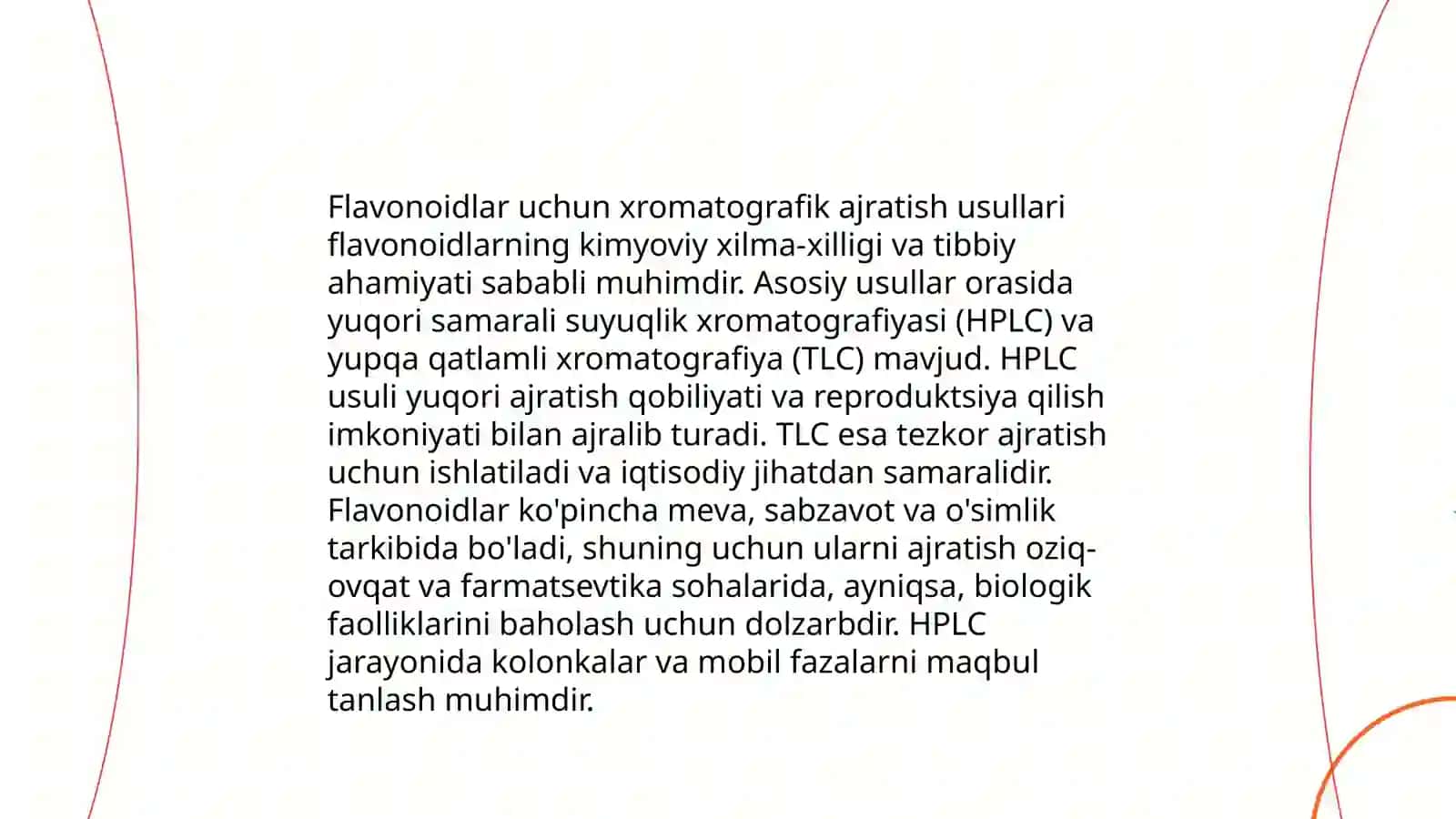 Dorivor o’simlik mahsulotlaridan flavonoidlarni ajratib olishusullari 4