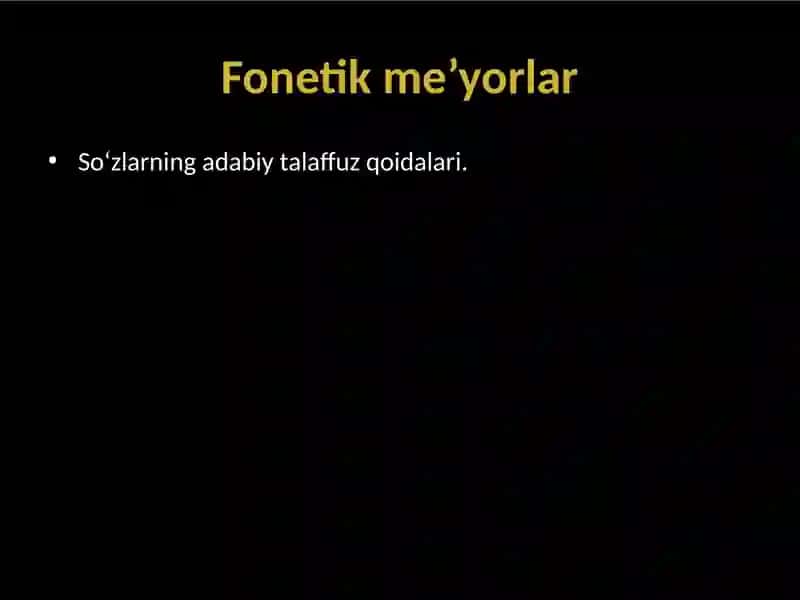O'ZBEK ADABIY TILI ME'YORLARI 4