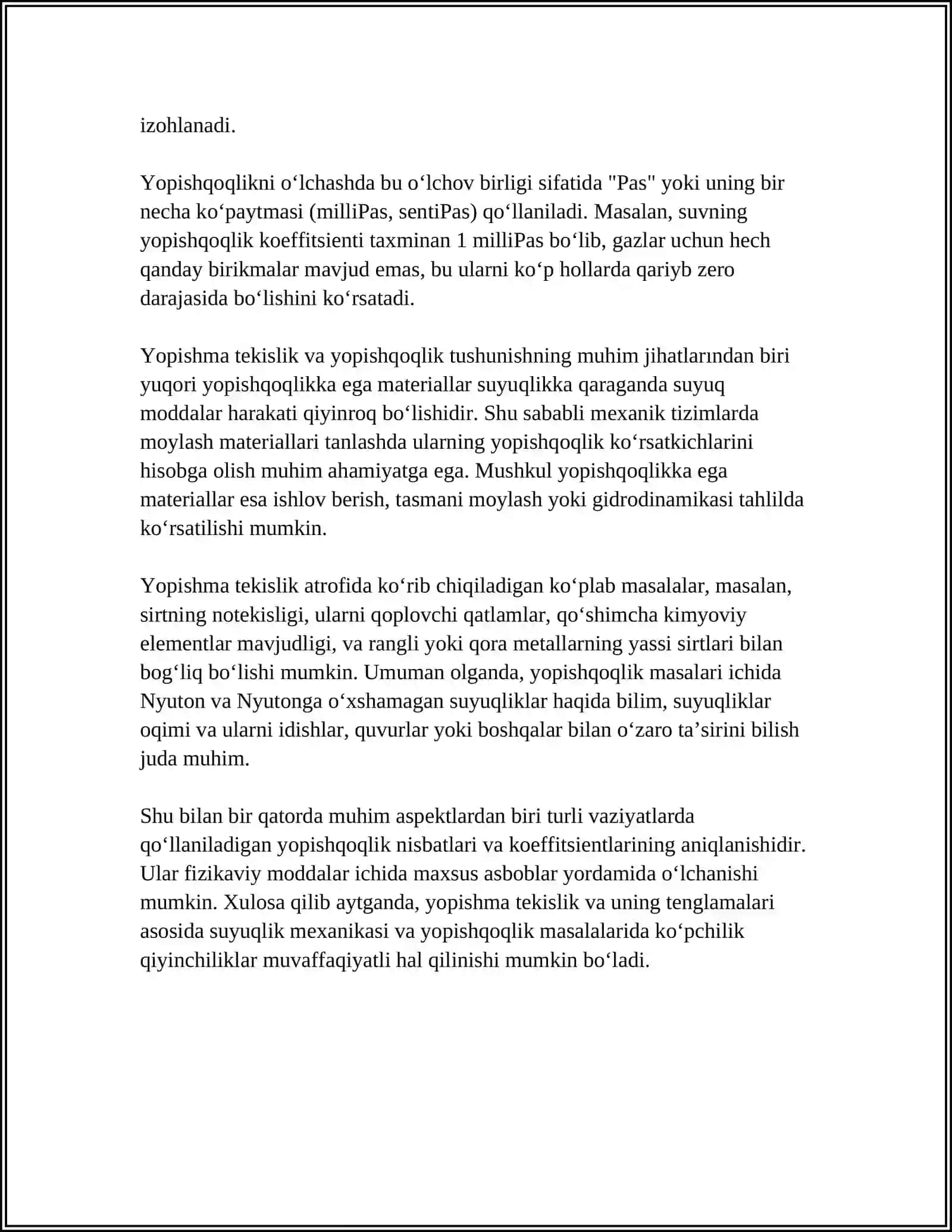 Yopishma tekislik va togirlovnchi tekislik tenglamalari 4