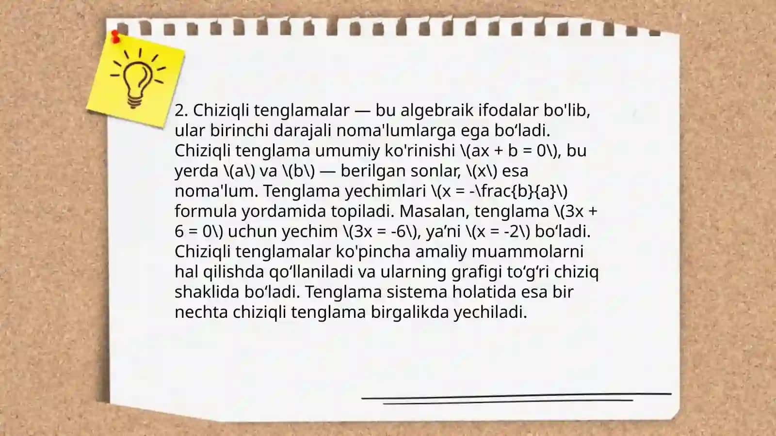 Tenglamalar 4
