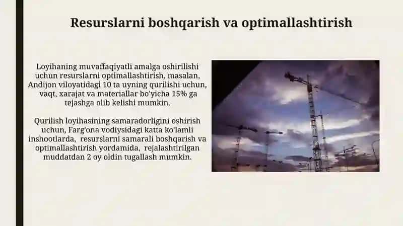 Qurilishni Tashkil Etish va Rejalashtirish 4