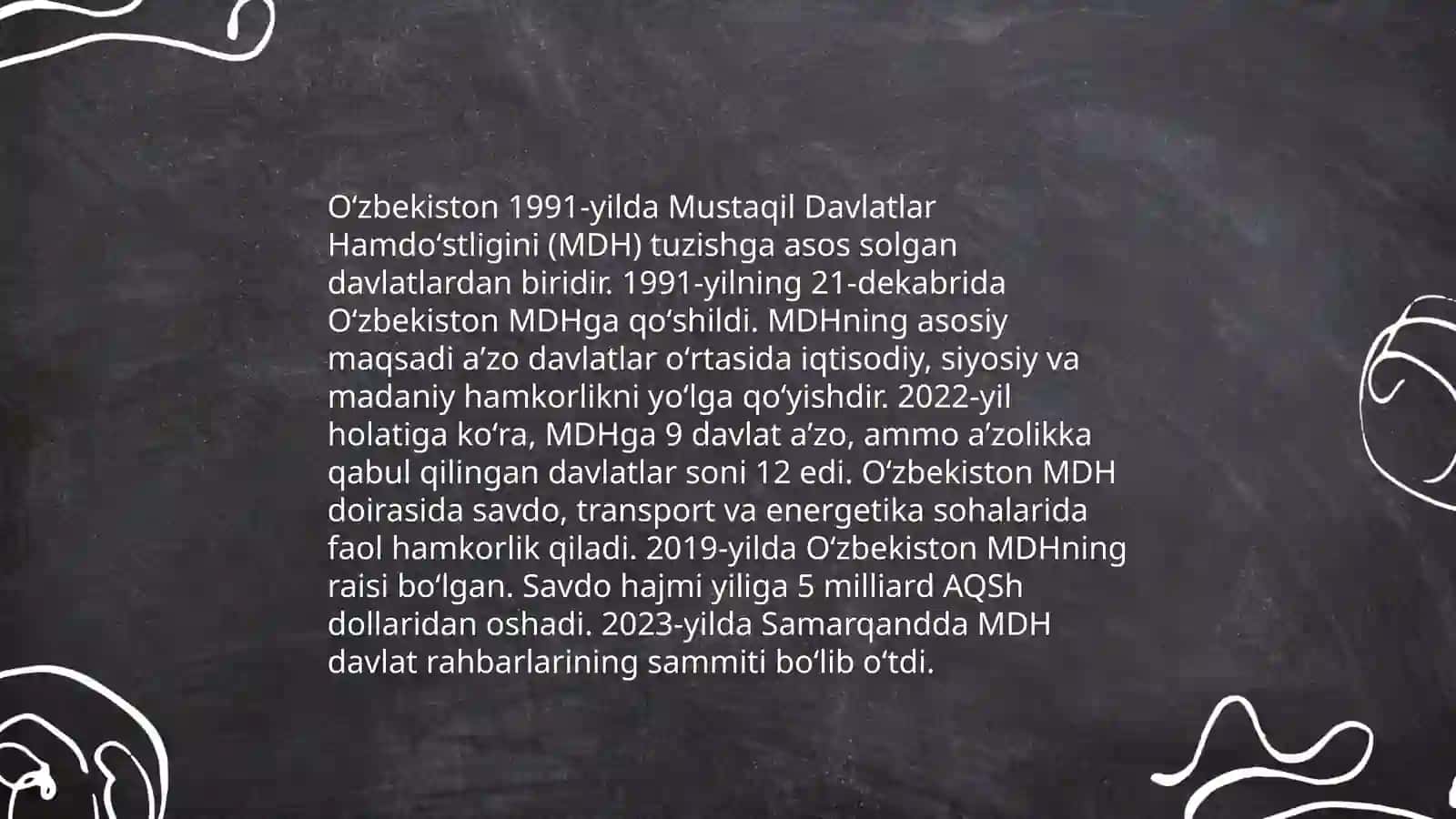 Oʻzbekistonning xalqaro tashkilotlar bilan hamkorlik aloqalari 4