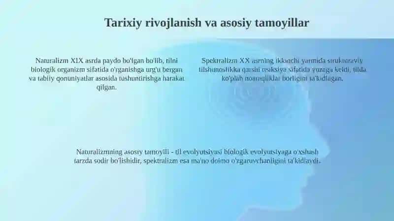 Naturalizm va Spektralizm lingvistikada 4