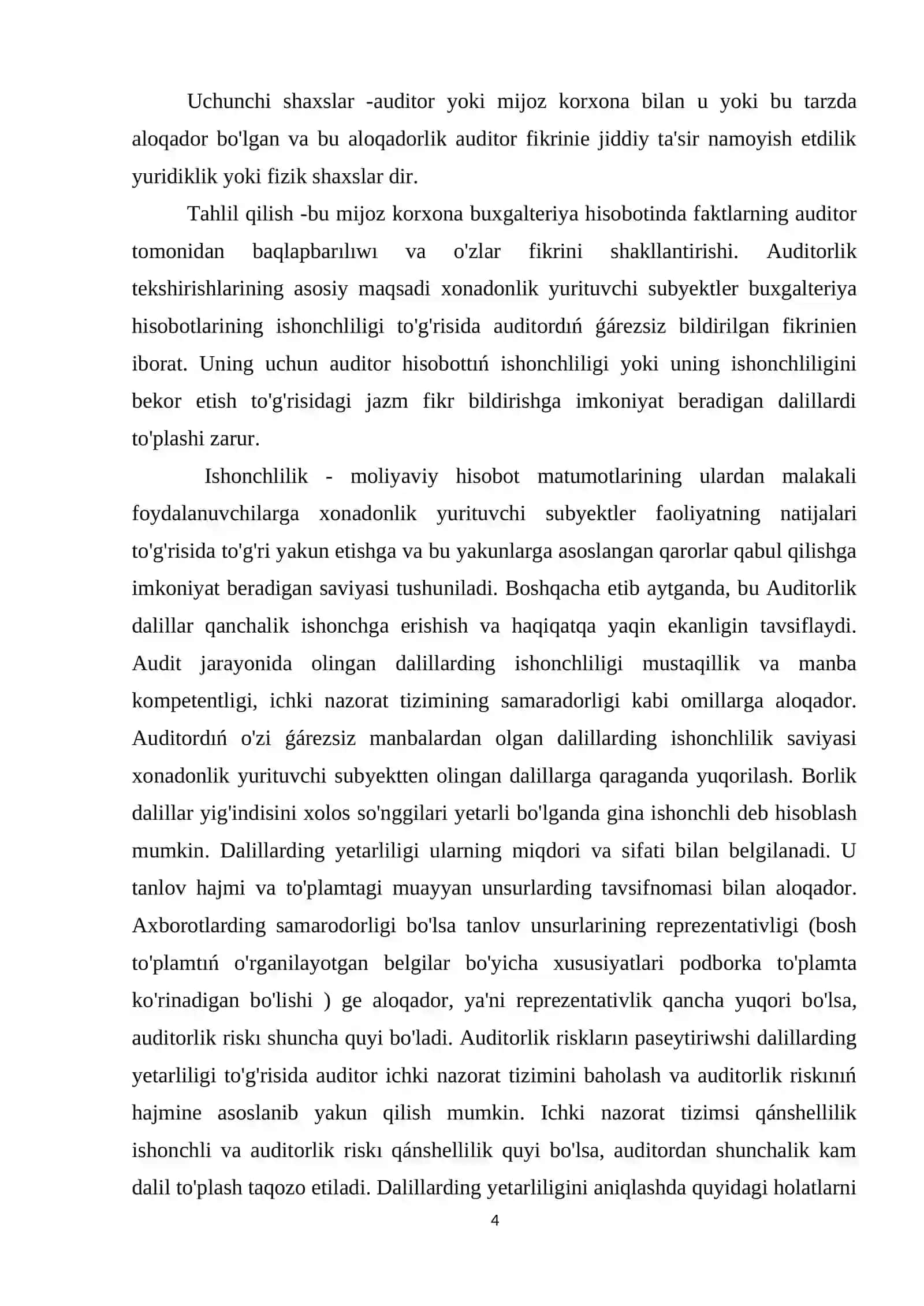 Auditorlik dalillar ham ularni olish usullari 4