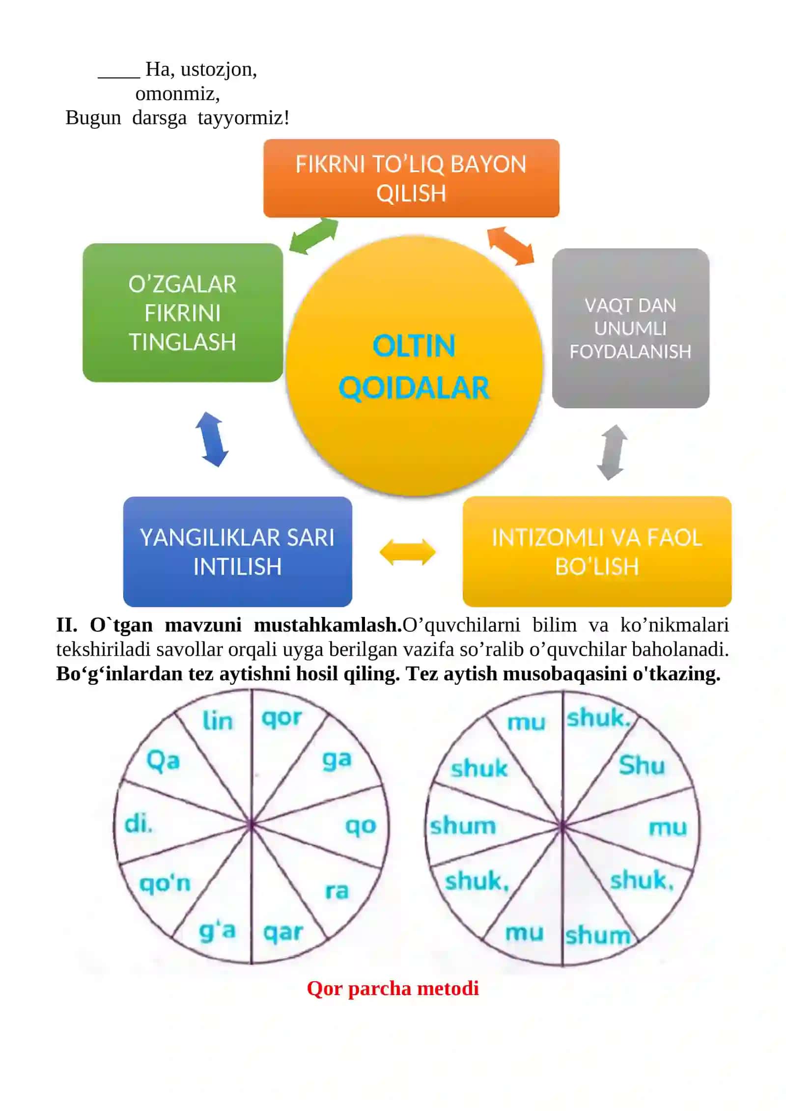 Xush kelibsan, Yangi yil mavzusida 3-sinf O'qish fanidan dars ishlanmasi 4