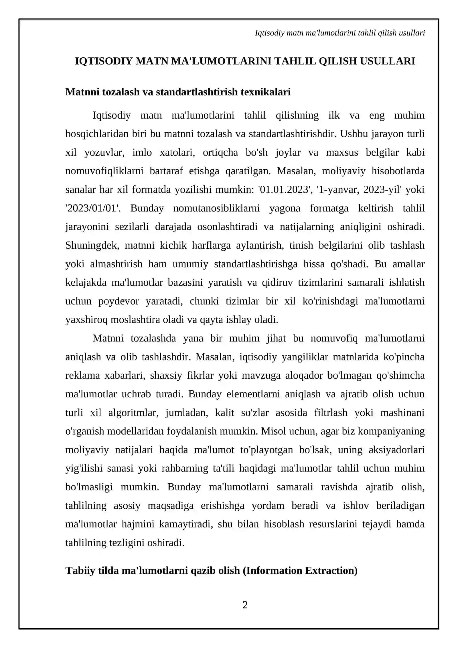 Iqtisodiy matn ma'lumotlarini tahlil qilish usullari 4