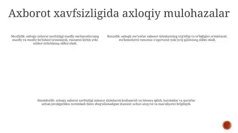 O‘Zbekistonda Axborot Xavfsizligining Ma’Naviy Va Huquqiy 4