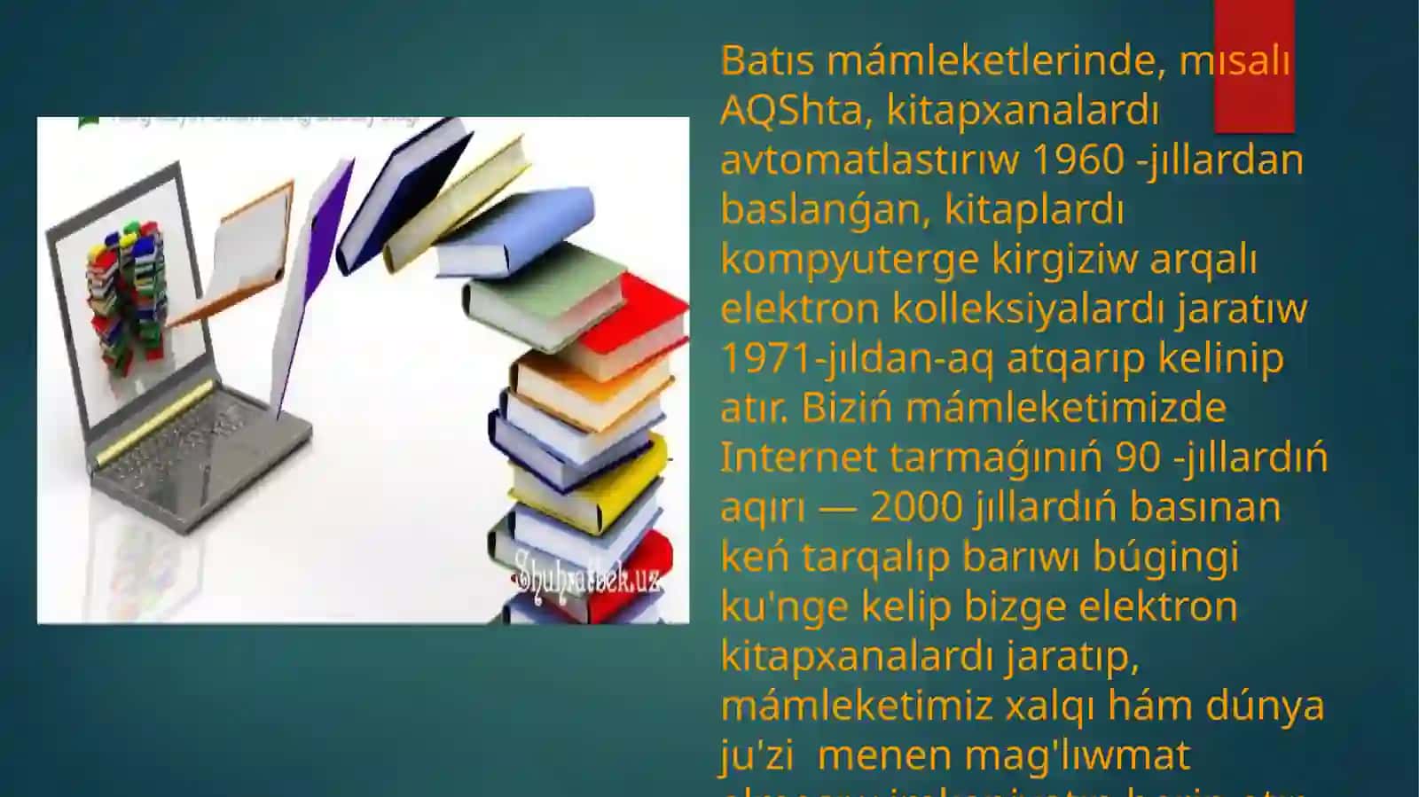 Tariyx tarawına tiyisli elektron kitaplardın' tariyxiy bilimlerdi iyelewdegi roli 4