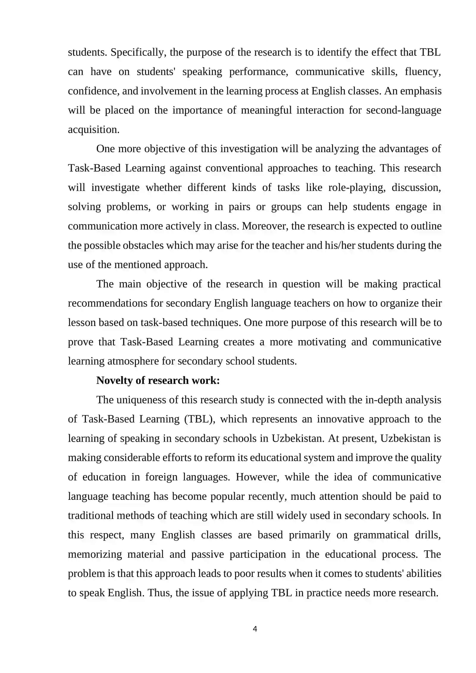 The Role of Task-Based Learning in Developing Speaking Skills in Secondary Schools 4