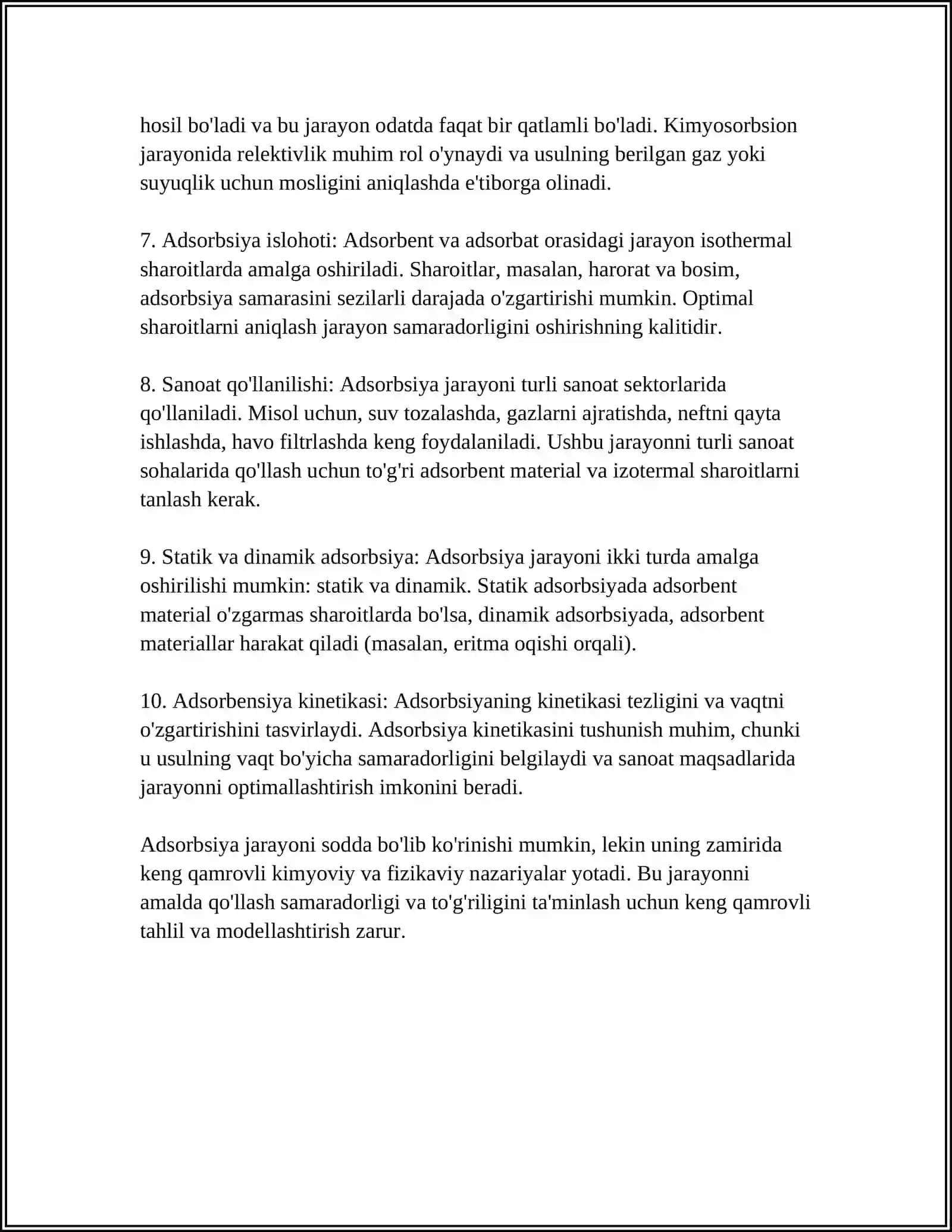ADSORBSIYAGA OID BET NAZARIYASI 4