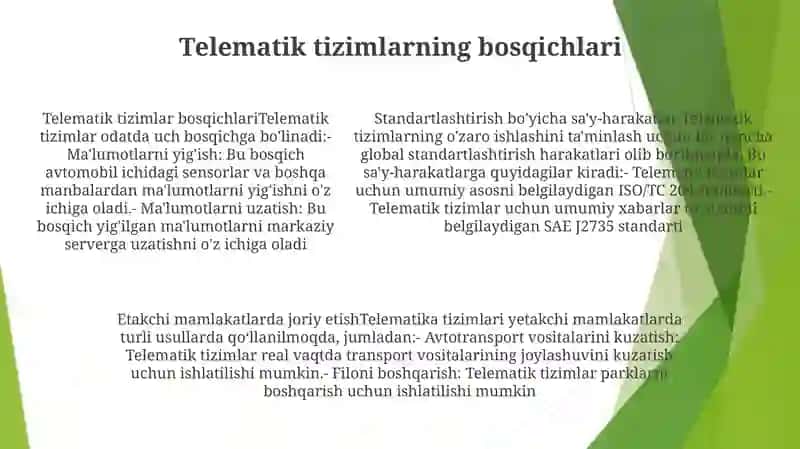 Telematik Tizimlari 4