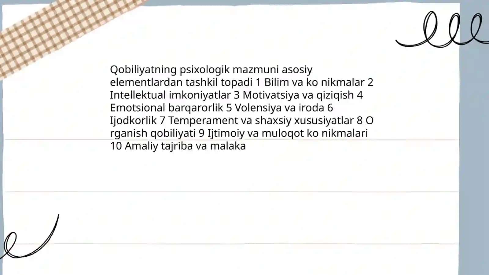 Qobiliyat tushunchasi va uning psixologik mazmuni 4