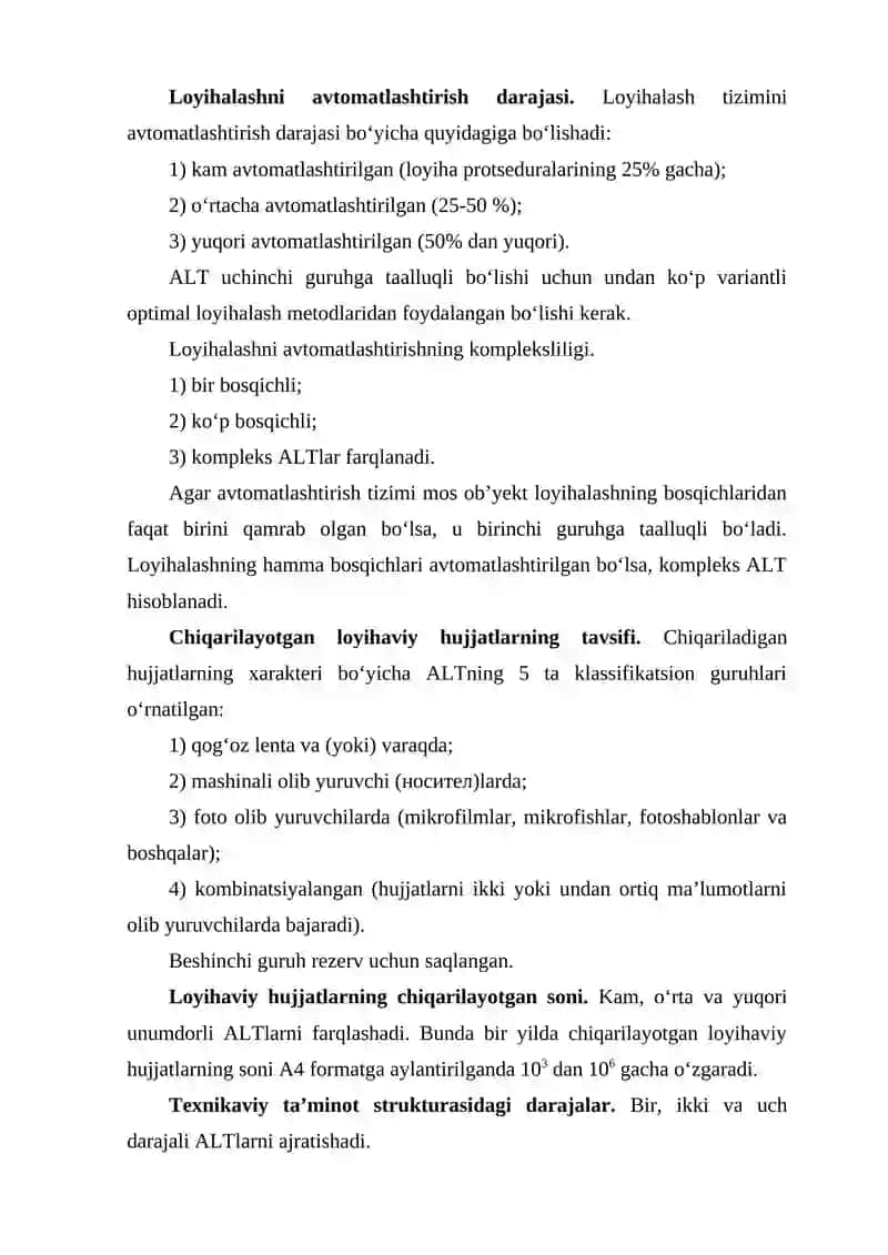 ALT LOYIHALASH VAZIFASI 4