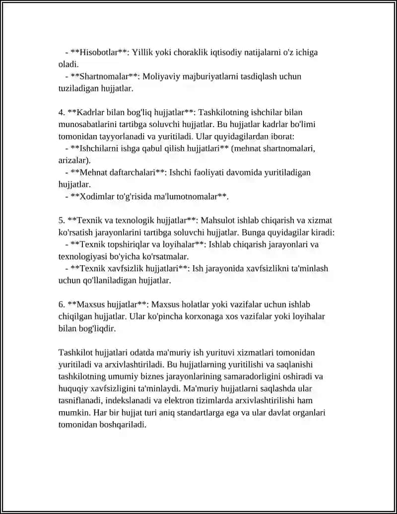 TASHKILIY HUJJATLAR VA ULARNI RASMIYLASHTIRISH 4