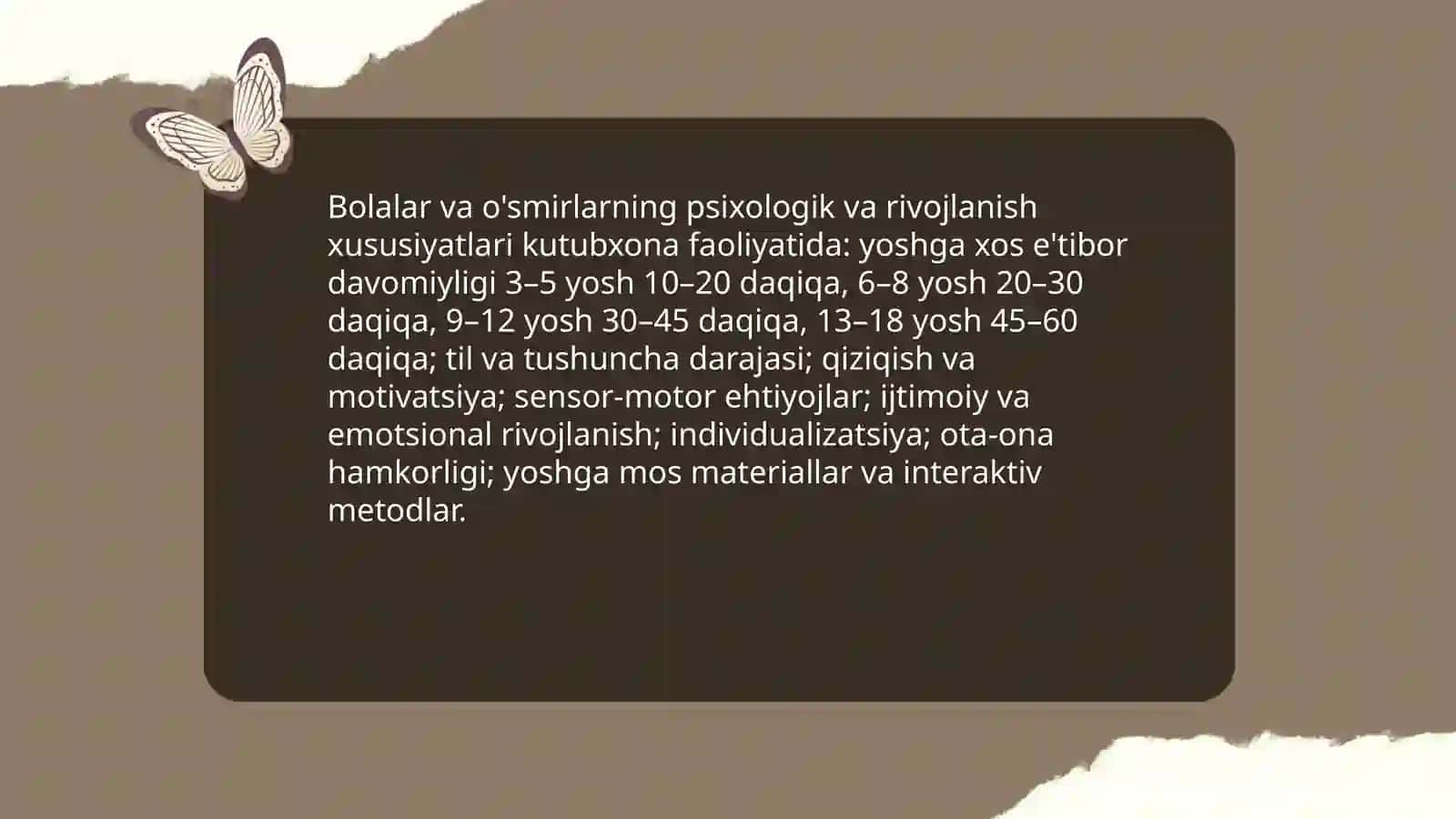 Pedagogik yondashuv: Bolalar va o'smirlar bilan ishlashning asosiy tamoyillari 4