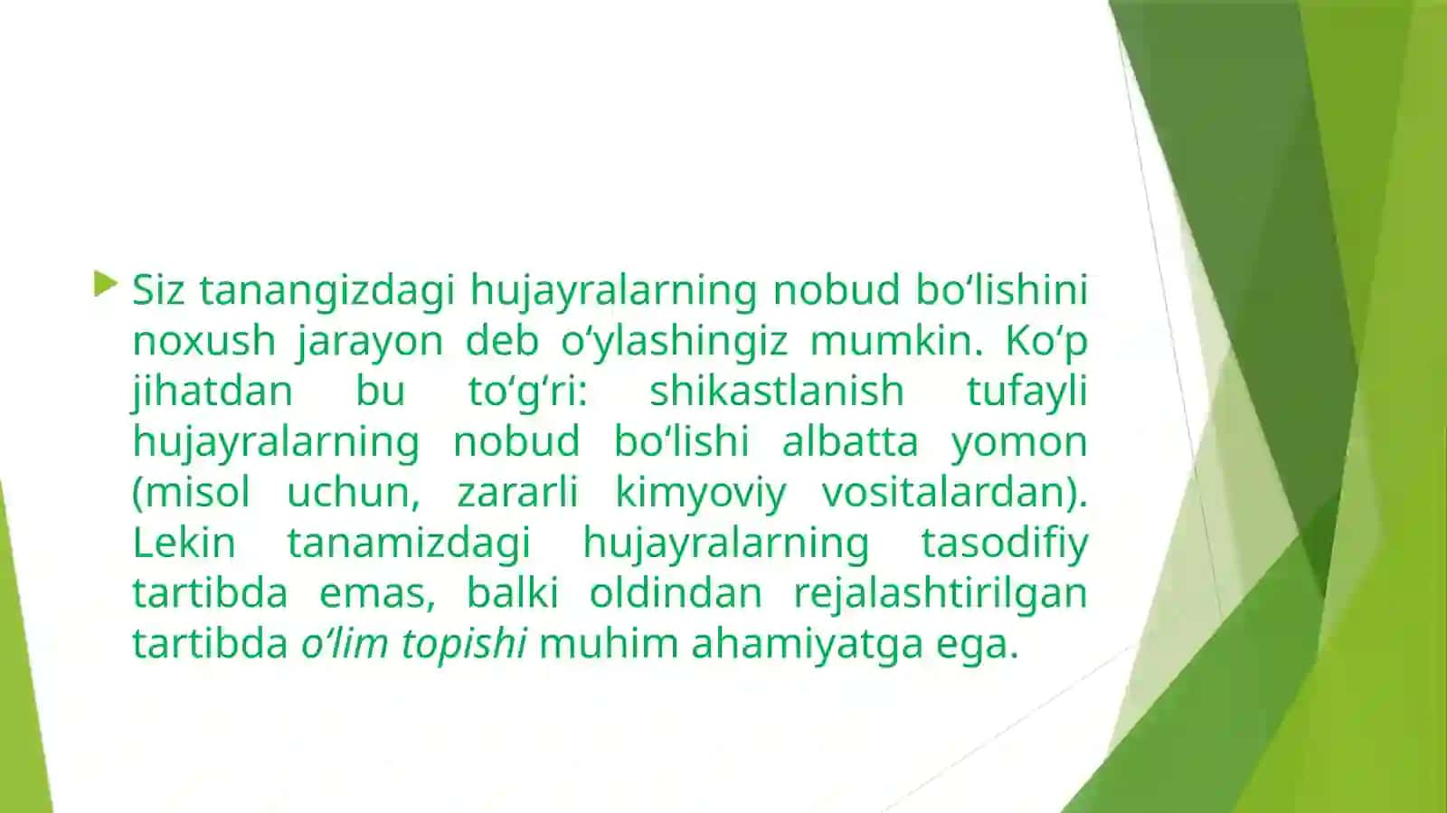 HUJAYRA APOPTOZI VA UNING BIOLOGIK AHAMIYATI 4