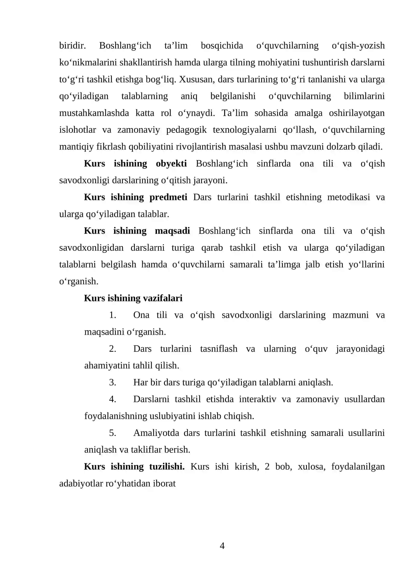 Boshlang‘ich sinf o‘quvchilarining ona tili va o‘qish savodxonligidan bilimini tekshirish usullari 4