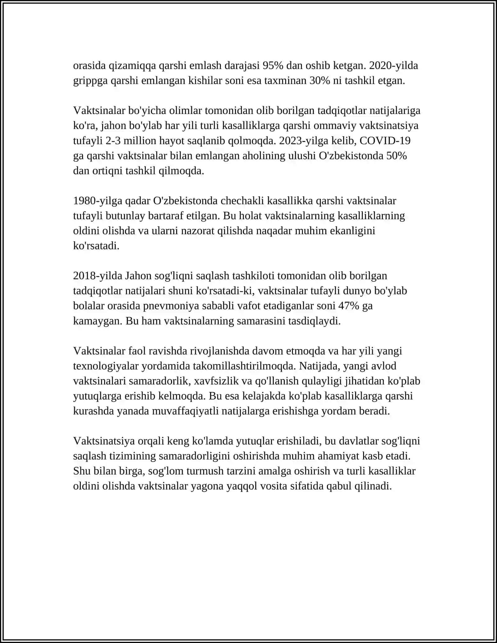 Vaktsinalar va Zardoblarning turli shakllari 4