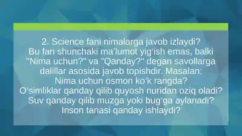 Geografiya va Tabiiy fanlar (Science) darslarida o‘quvchilarning mashq daftarlarini ishlab chiqish usullari 4
