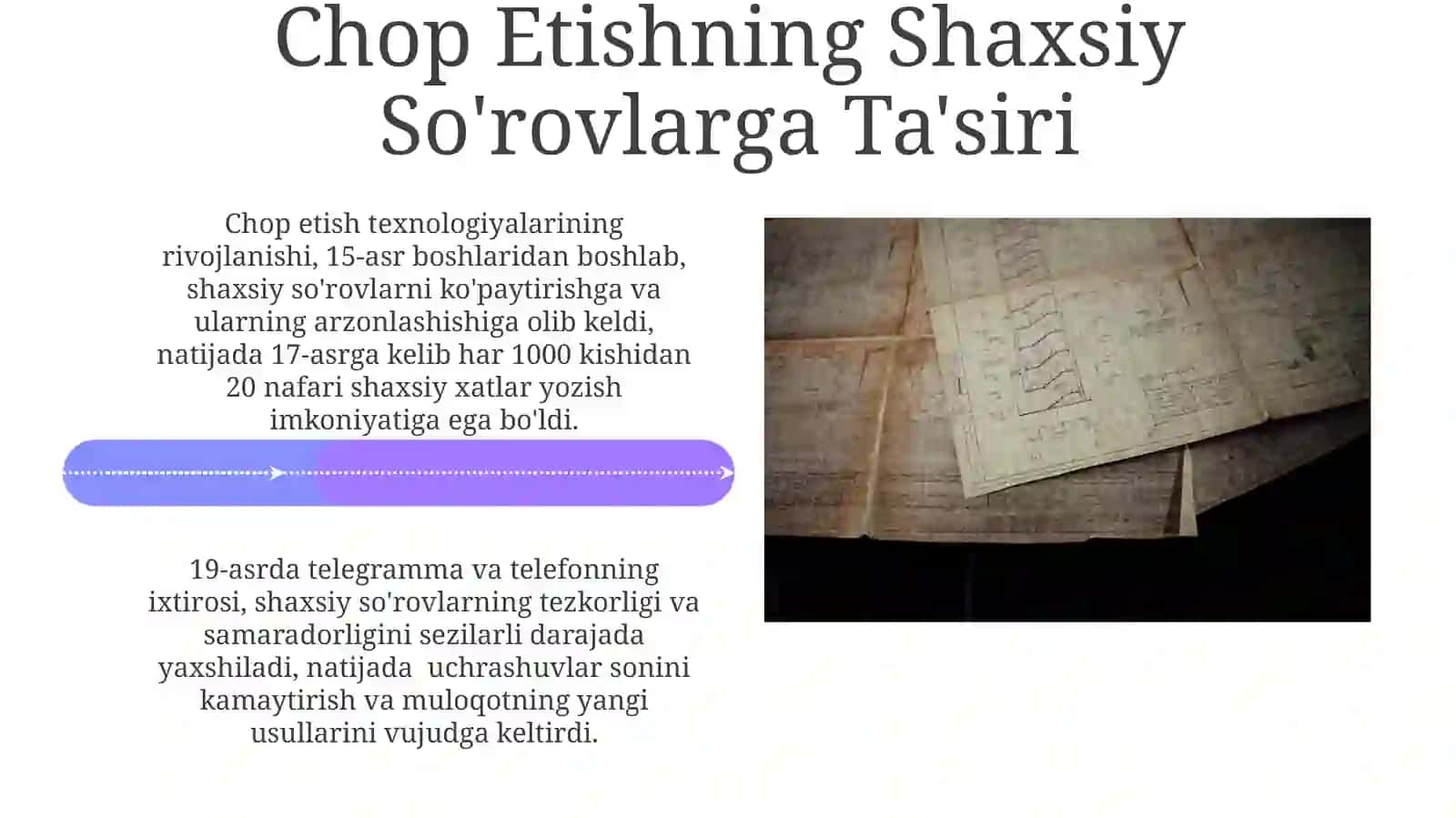 Shaxs so’rovnomalari tarixi 4