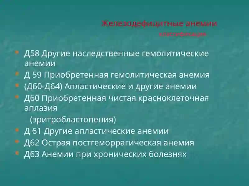 Железодефицитные анемии 4