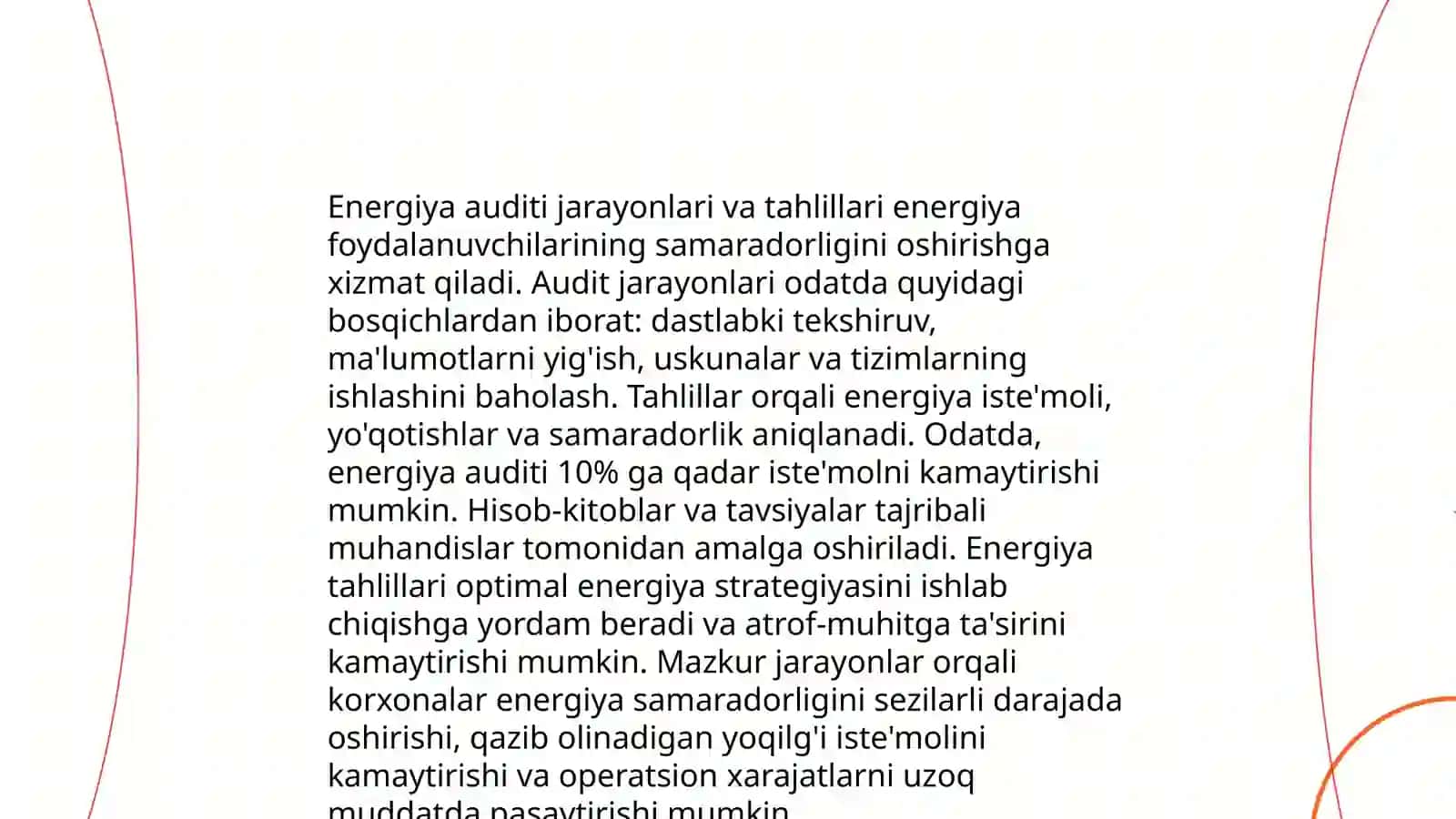 Energiya samaradorligini tahlil qilish va samarali yechimlarni ishlab chiqish boʻyicha nazariy tadqiqotlar 4