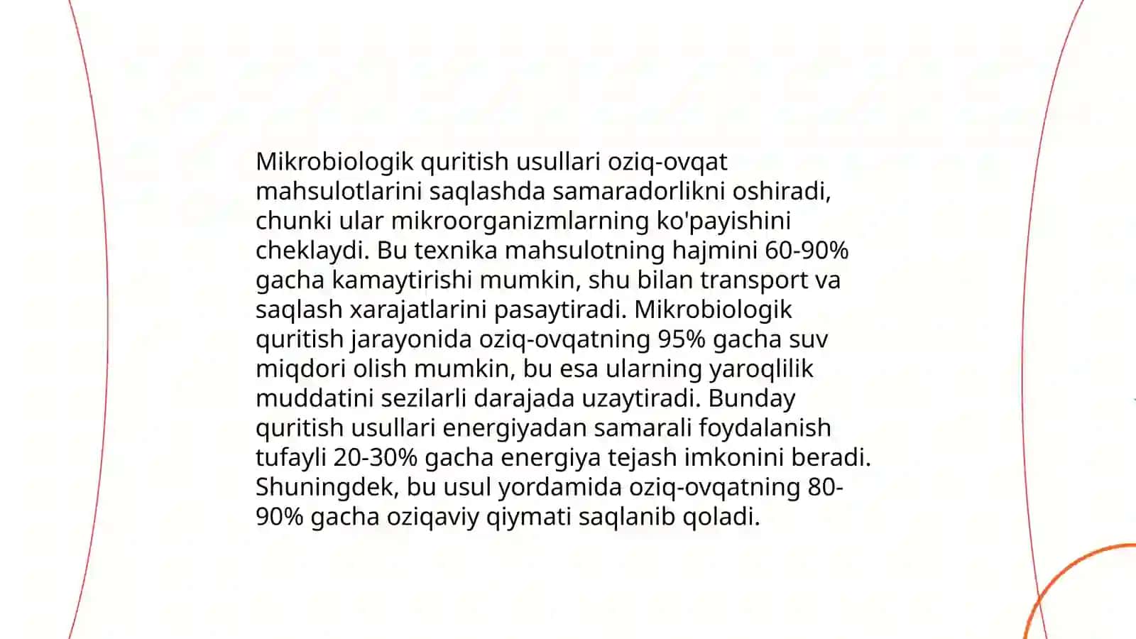 Meva va sabzavotlarni mikrobiologik quritish 4
