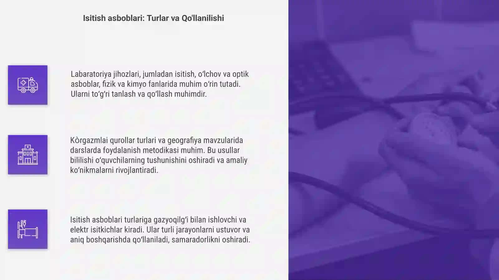 Labaratoriya jihoz (isitish, òlchov, optik asbob)lari 4