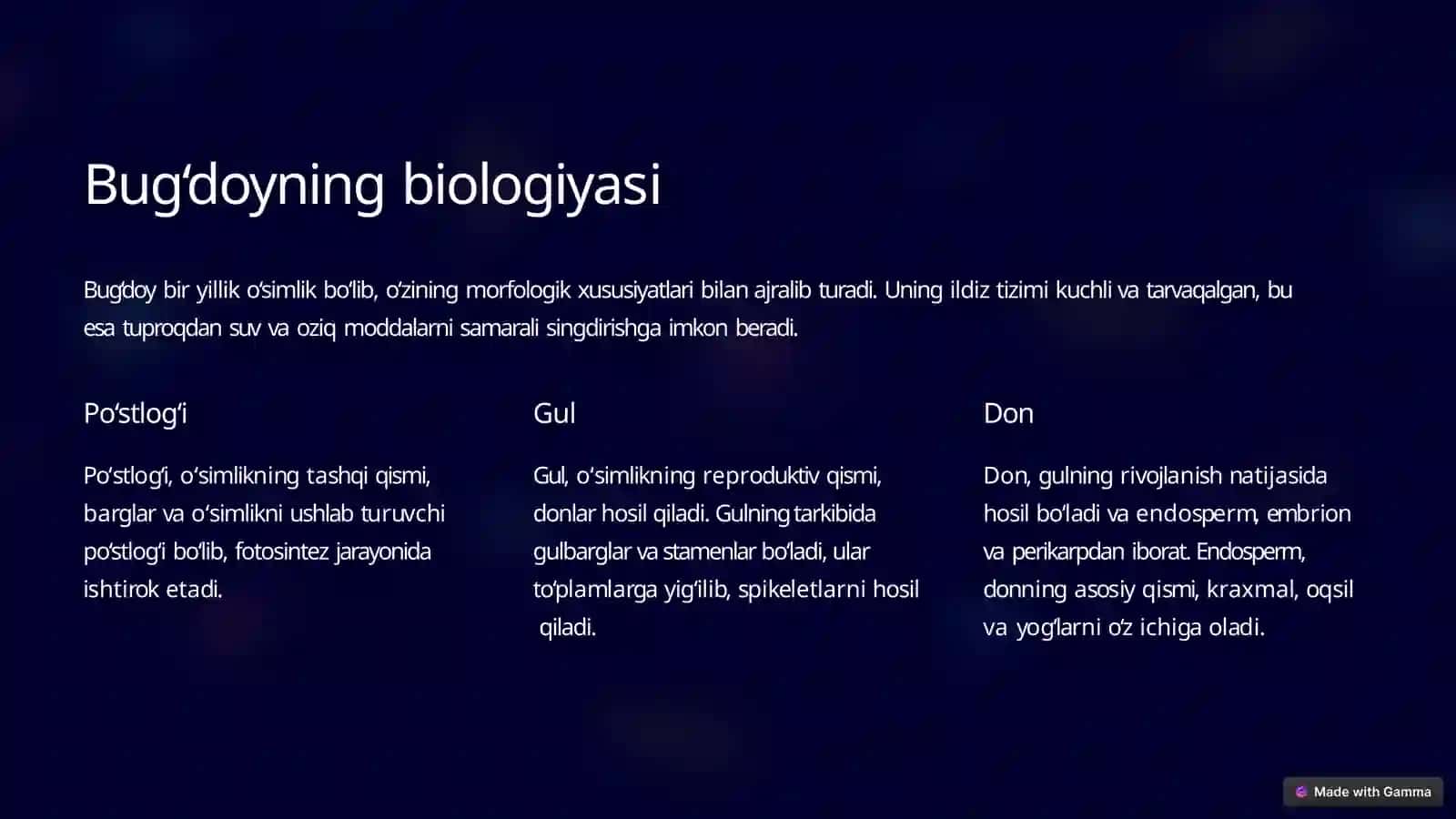 Bug‘doyni kelib  chiqish markazlari va  ularga bog‘langan  biologiyasi 4