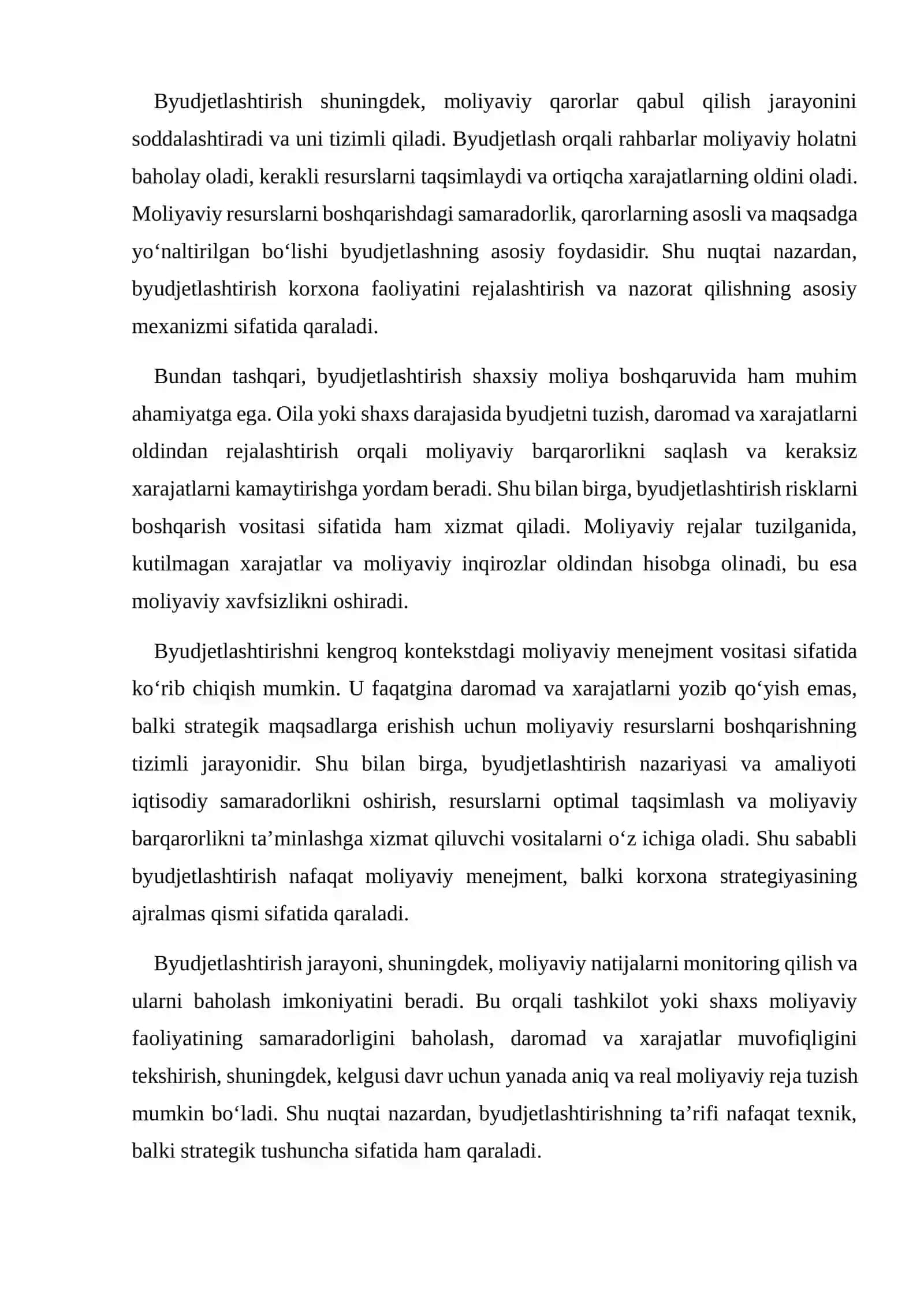 Byudjetlashtirish Tushunchasi va Vazifalari 4
