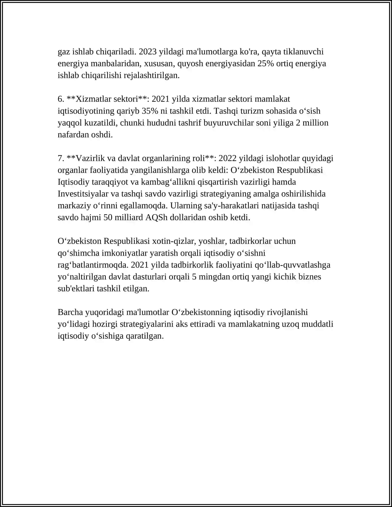 Iqtisodiy rivojlanish strategiyalari 4
