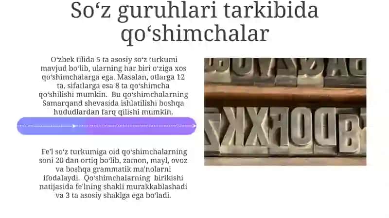 Sizat Soʻz Guruhi Xususiyatlari 4