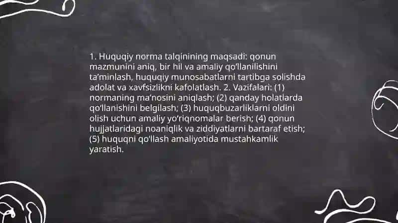 Huquq normalarini sharhlash 4