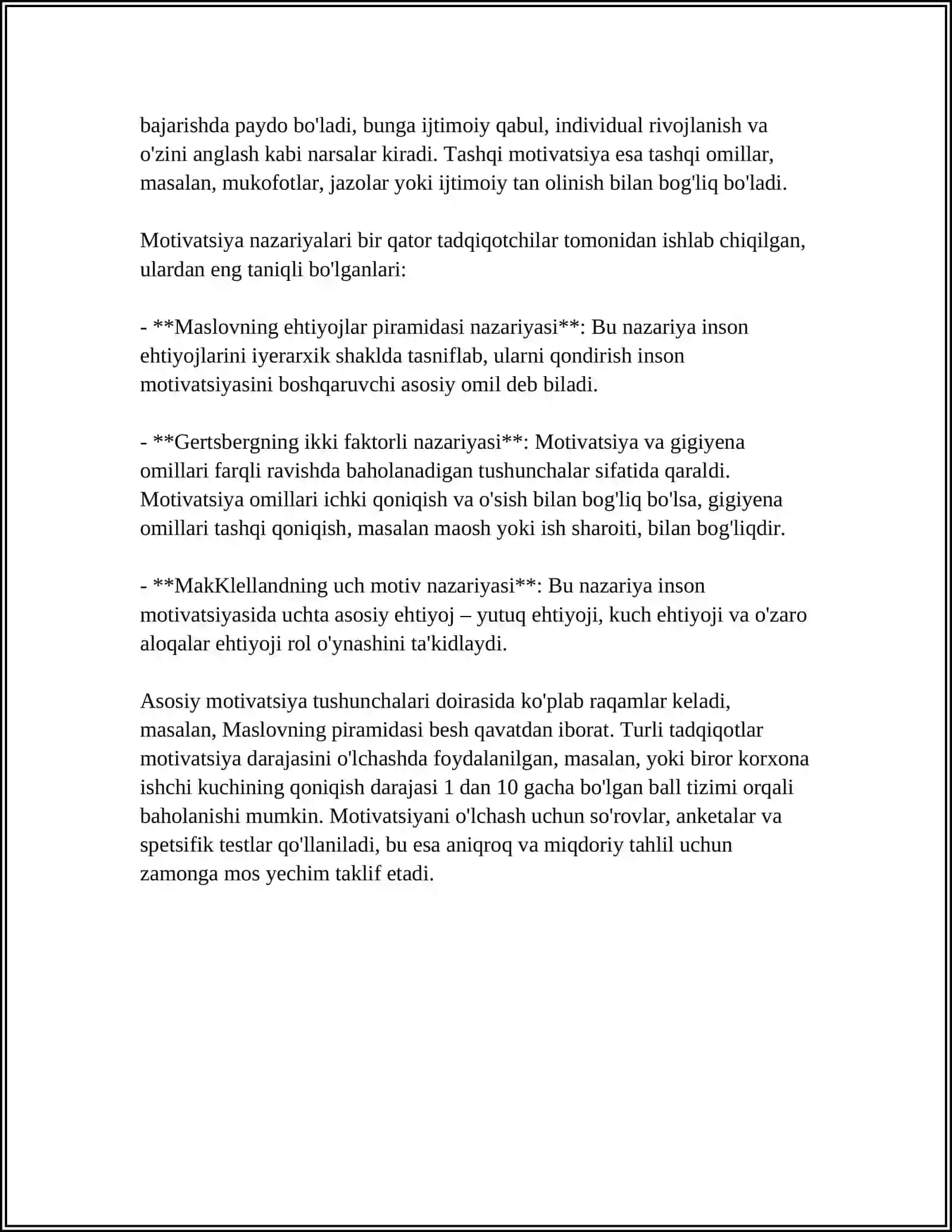 MOTIVATSIYA KLASSIFIKATSIYASI 4