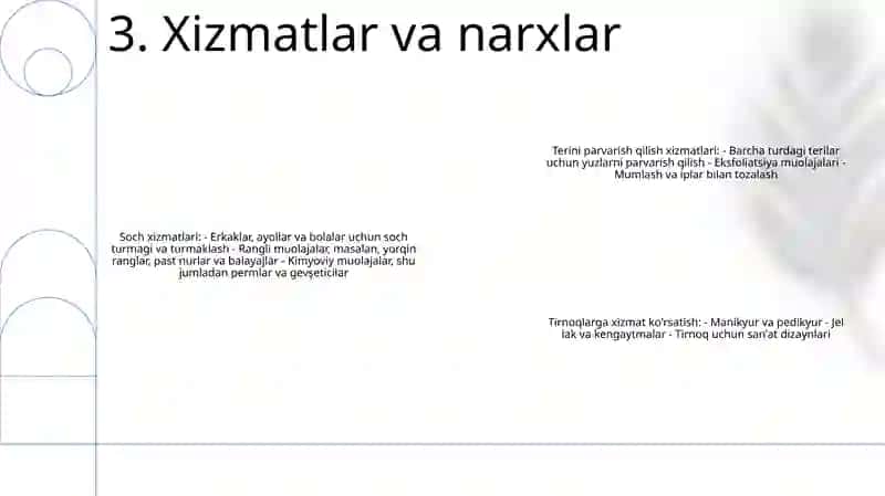Gozalik Saloni Biznes Rejasi 4