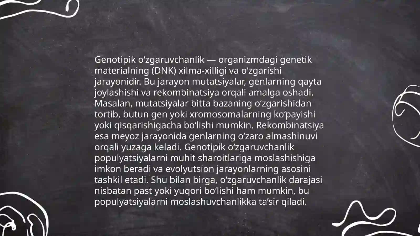 Fenotipik va genotipik ozgaruvchanlik 4