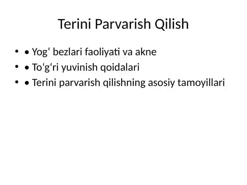 O‘smirlar va Klimakterik Davrdagi Ayollar Shaxsiy Gigienasi 4