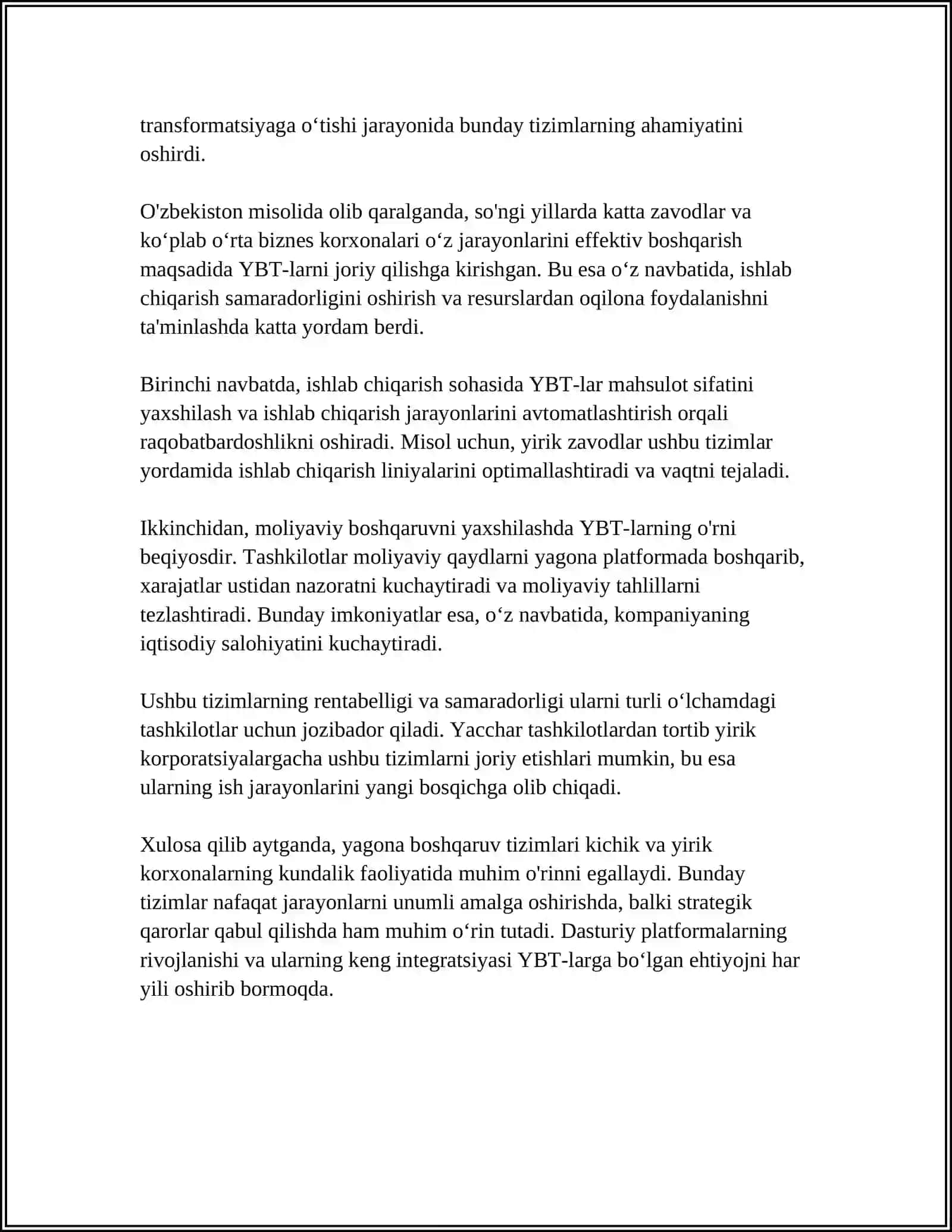 MENEJMENTDA TŌĞRIDAN TŌĞRI VA YESKARI ALOQA 4