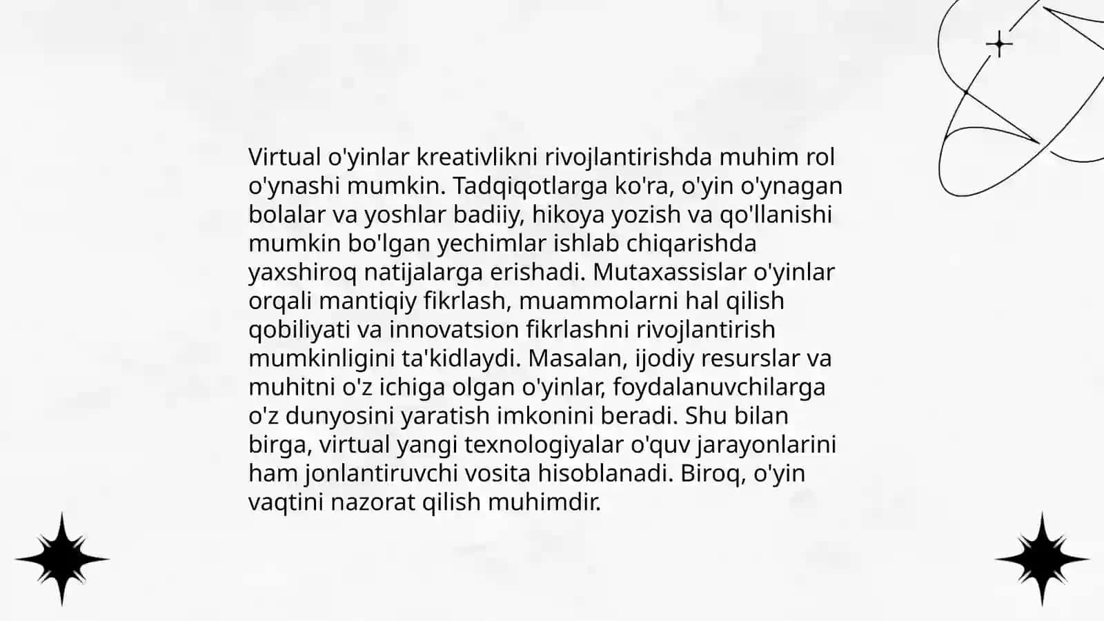 Virtual o'yinlarning yaxshi va yomon taraflari 4