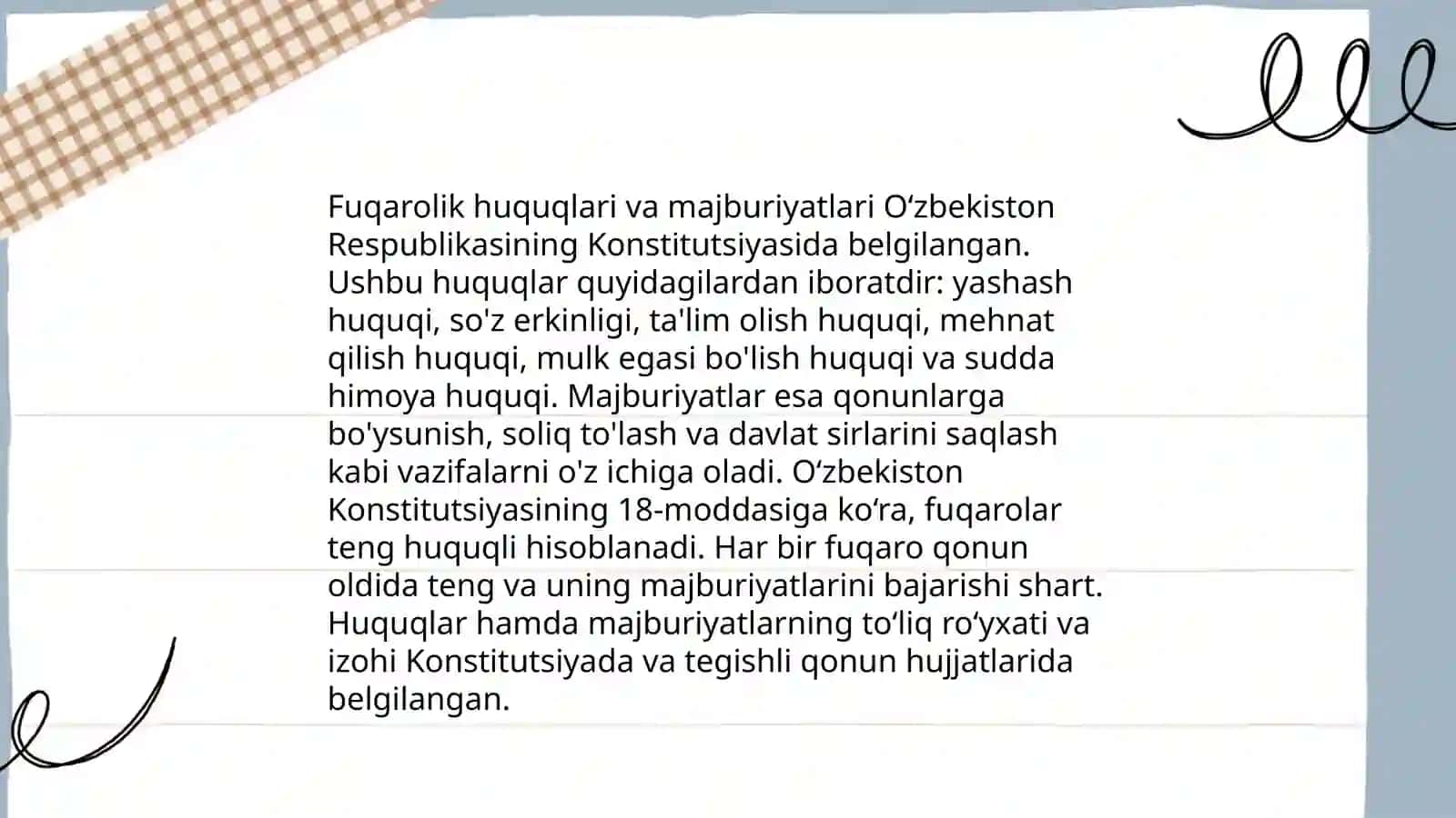 Fuqarolikning konstitutsiyaviy asoslari 4