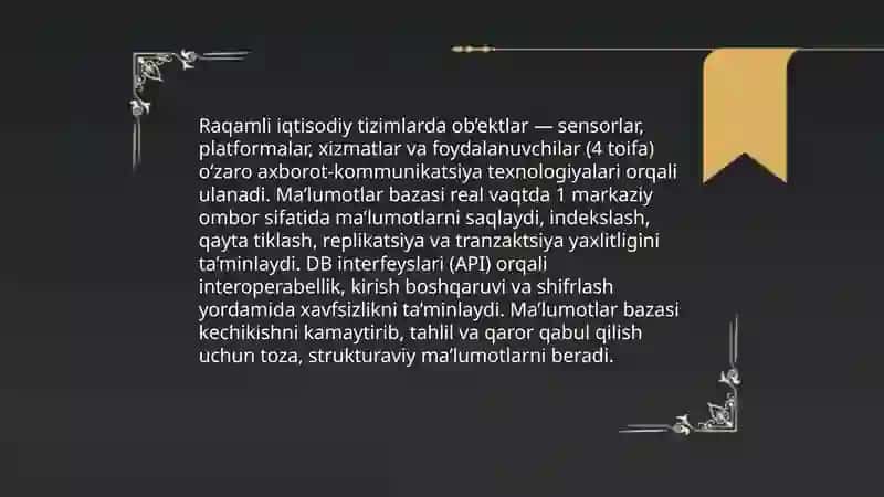 Raqamli iqtisodiyotda tizim tushunchasi 4