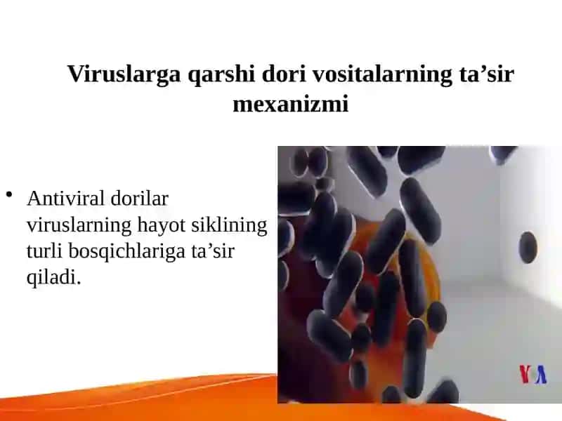 Viruslarga qarshi dori vositalarining ta’sir mexanizmi 4