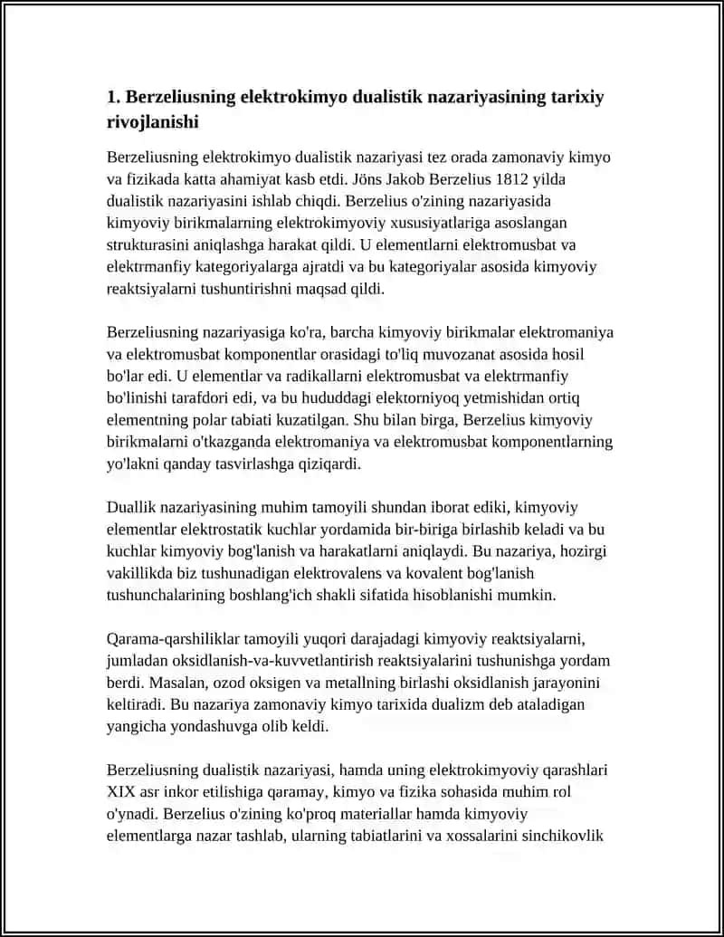 ELEKTROKIMYO BERSELIUSNING DUALISTIK NAZARIYASI 4